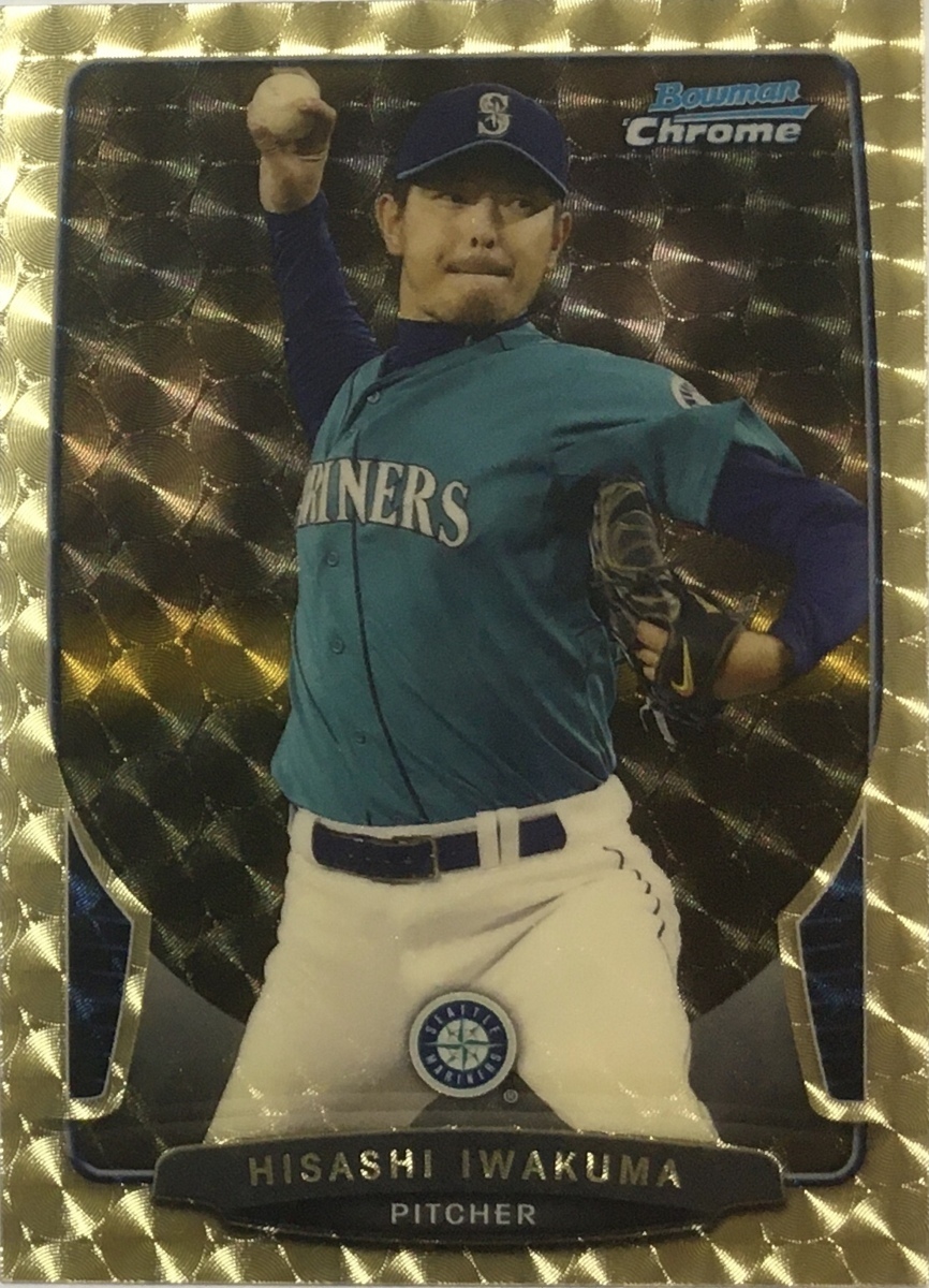 新着入荷の通販 【1/1枚限定】岩隈久志 2013 Bowman Chrome Super-fractor Topps