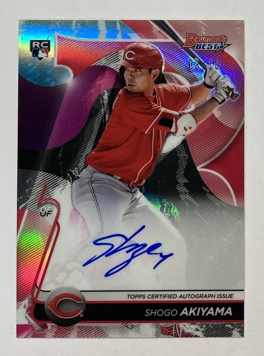 【10枚限定】秋山翔吾直書きルーキーサイン 2020 Bowman’s Best RC Red Refractor Auto