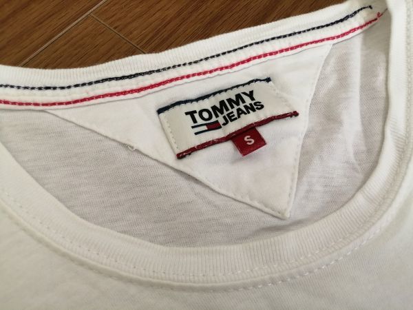 kkaa823 ■ TOMMY JEANS ■ トミー ジーンズ Tシャツ カットソー トップス 半袖 コットン 白 S_画像8