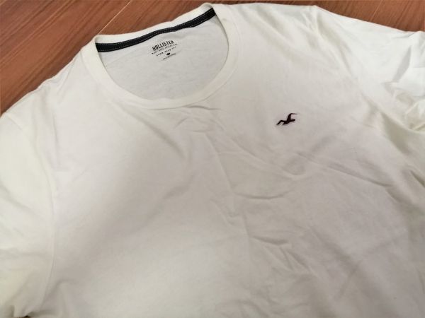 kkaa828 ■ HOLLISTER ■ ホリスター Tシャツ カットソー トップス 半袖 コットン オフホワイト XS_画像7
