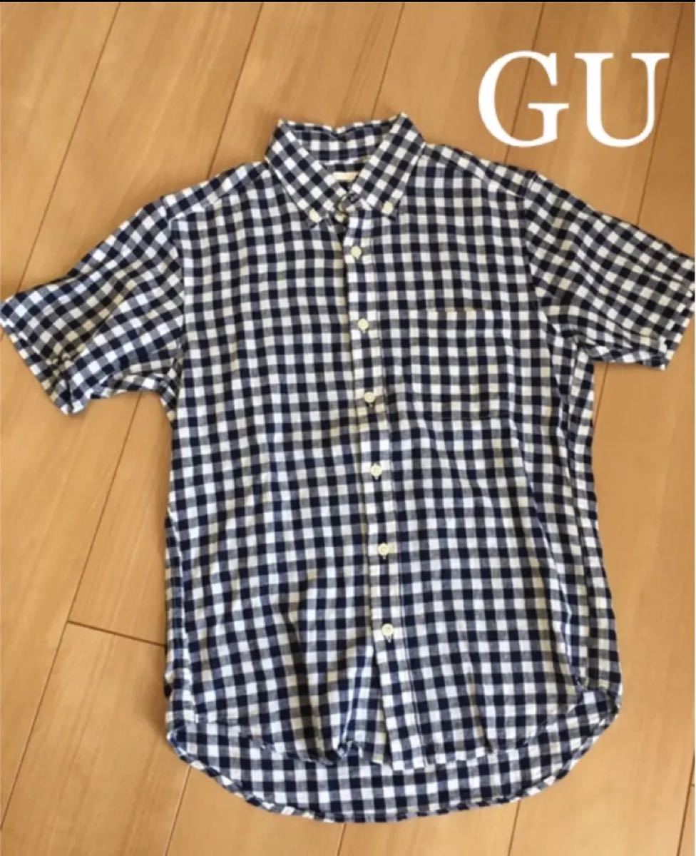 Paypayフリマ Gu 半袖 シャツ ギンガムチェック S 麻 Paypayフリマ Gu 半袖 シャツ ギンガムチェック S 麻
