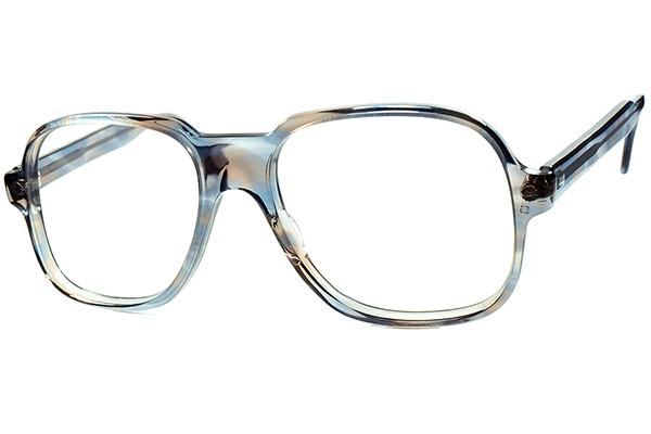 絶妙コントラスト超美色RAREカラー 1960s-70sデッドUSA製オリジナル TART OPTICAL タートオプティカル ACE HIGH size56/20 BLUE SILK 眼鏡_画像2