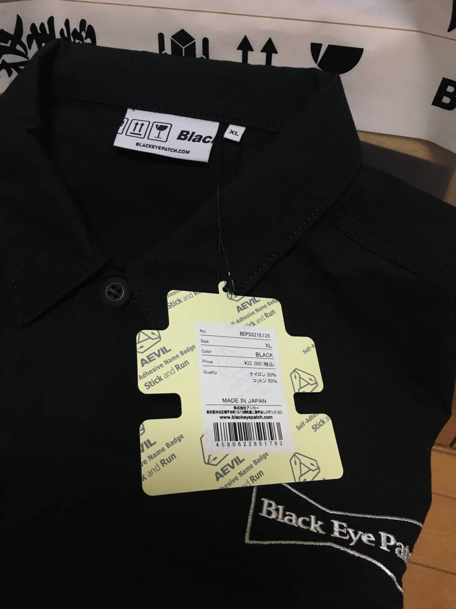 新品 未使用 BLACK EYE PATCH × WASTED YOUTH Work Jacket Black XL