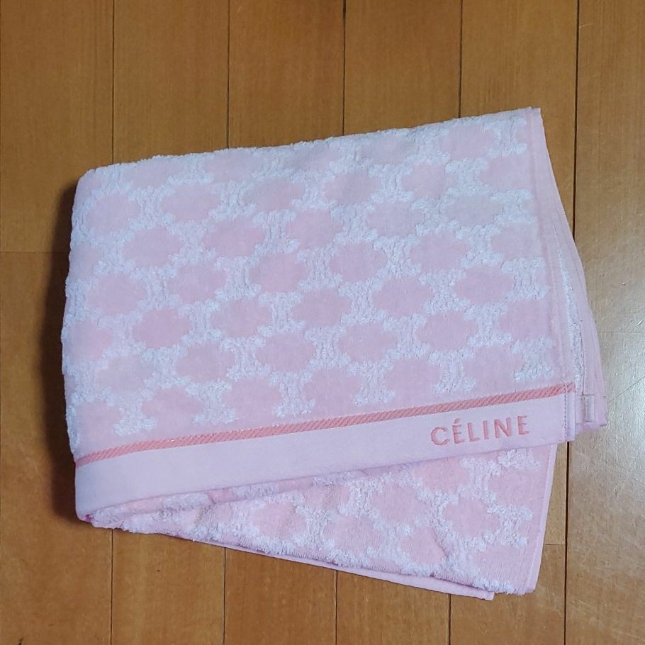 最大54%オフ! CELINE セリーヌ 白 ピンク ベージュ ウォッシュタオル