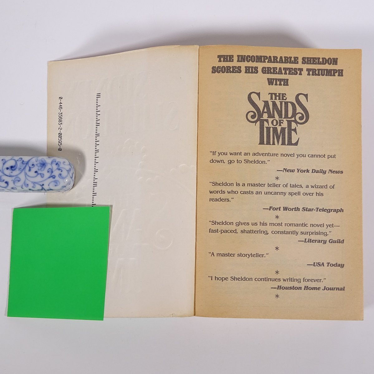 【英語洋書】 THE SANDS OF TIME 時間の砂 Sidney Sheldon シドニィ・シェルダン著 1989 単行本 ペーパーバック  文学 文芸 海外小説