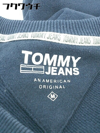 ◇ TOMMY JEANS トミージーンズ ロゴ 刺繍 長袖 ラグラン袖 トレーナー スウェット サイズM ネイビー メンズ 1103300000998_画像3
