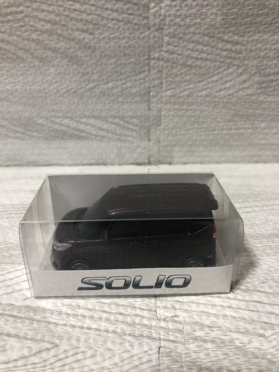 SUZUKI スズキ ソリオ SOLIO プルバックカー 非売品 ミニカー クラッシーブラウンメタリック_画像1