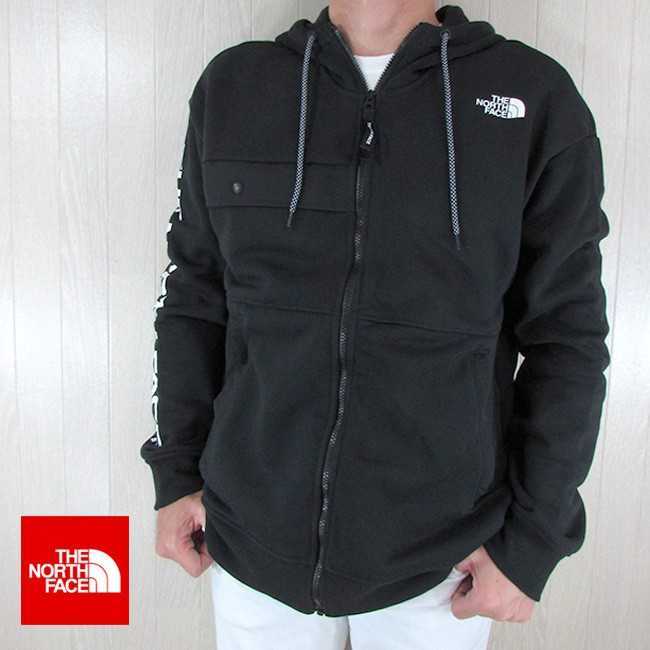 新品正規 ノースフェイス THE NORTH FACE ロゴグラフィックパーカー ジップパーカー メンズ NF0A3XB3 / JK3 / TNF BLACK_画像2