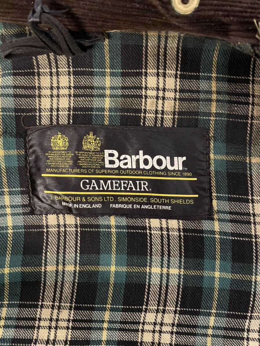 80's Barbour GAMEFAIR バブアー ゲームフェア 2ワラント イギリス製