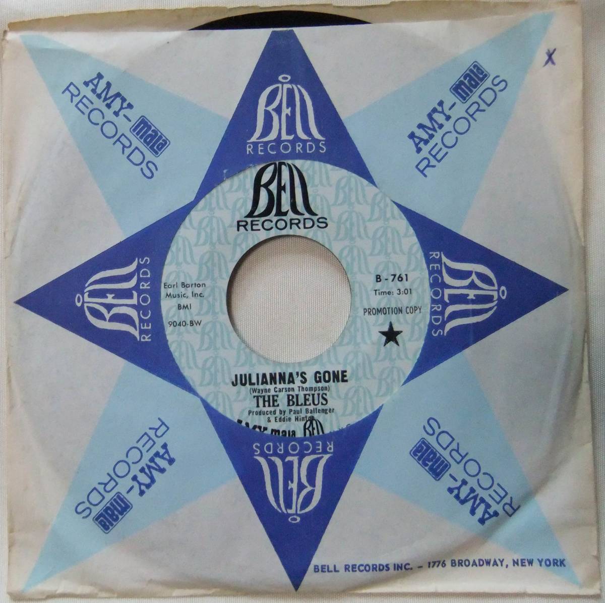 一部予約 最大79％オフ The Bleus feat.Duane Allman A: Julianna's Gone - B: Mystery Smoke '7inch Single '69US Bell Records Promo-copy acekillerstudio.com acekillerstudio.com