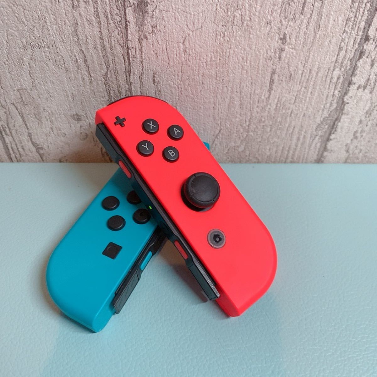 美品 人気カラー ブルー レッドSwitch 左右セットジョイコンJoy-Con