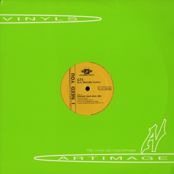 試聴 GTS Feat. Melodie Sexton - I Need You / I Still Believe [12inch] Artimage Vinyls JPN 2001 House_画像1