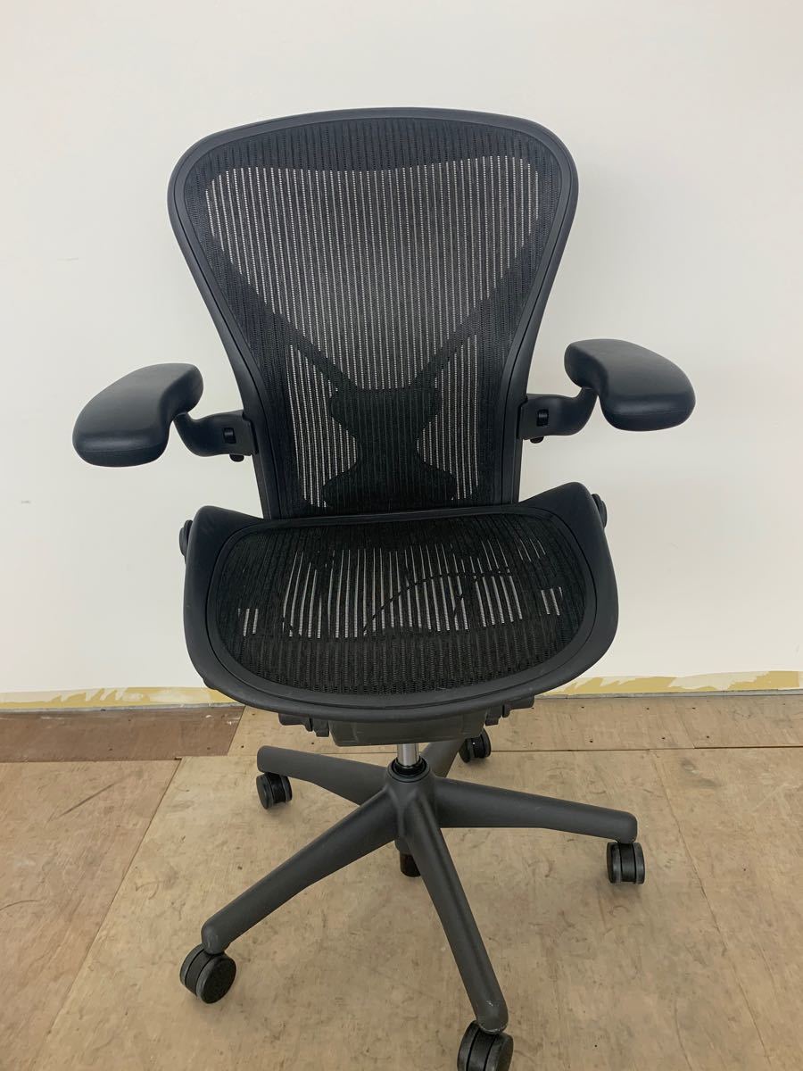 Paypayフリマ 中古オフィスチェア ハーマンミラー アーロンチェアbサイズ フル装備 ポスチャーフィット メッシュ Herman Miller