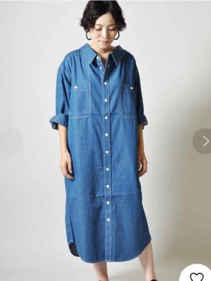 最高の品質の  オーバーサイズシャツ　Johnbull 日本製　デニムワンピース ジョンブル 未使用 FREEサイズ 全品送料無料　ブルー Blue フリー Mサイズ