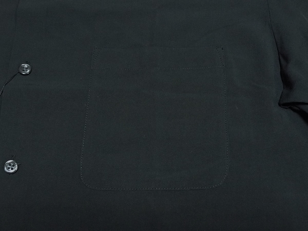 新品MEN'S BIGIメンズ・ビギUnionStation半袖ブロードクロスオープンカラーシャツM薄墨ブラック\5489