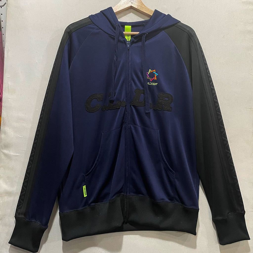 SALE! CALDEIRA (キャルデラ) ジャージ パーカー パンツ 上下 セット (L) NAVY | futsal soccer フットサル サッカー ネイビー セール_画像2