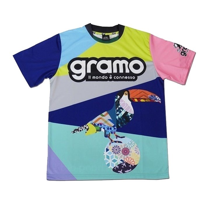 メール便可! gramo (グラモ) Let's hang out! プラクティス シャツ (M) P-044 MIX | futsal soccer フットサル サッカー プラシャツ