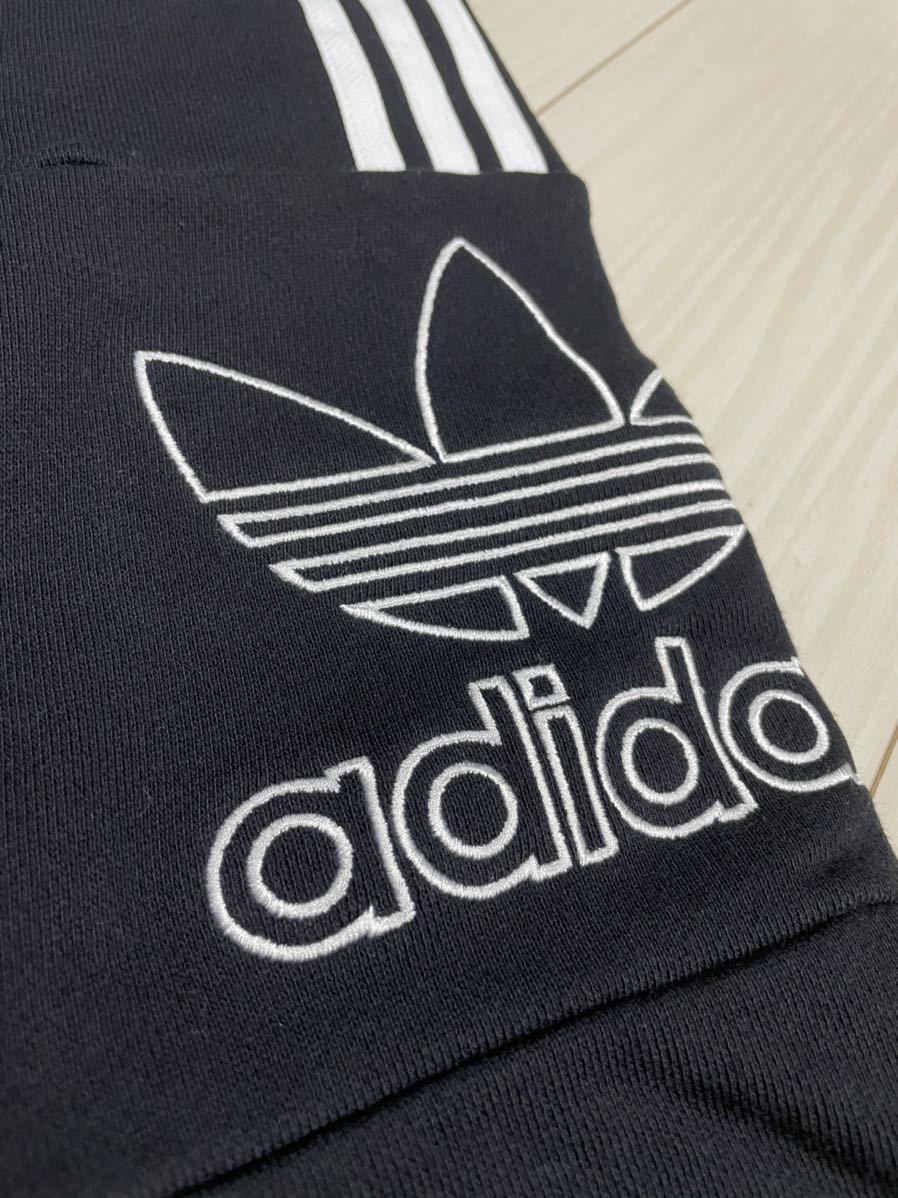 adidas アディダス ★ パーカー /ジャージ メンズ 黒 チェスト_画像2