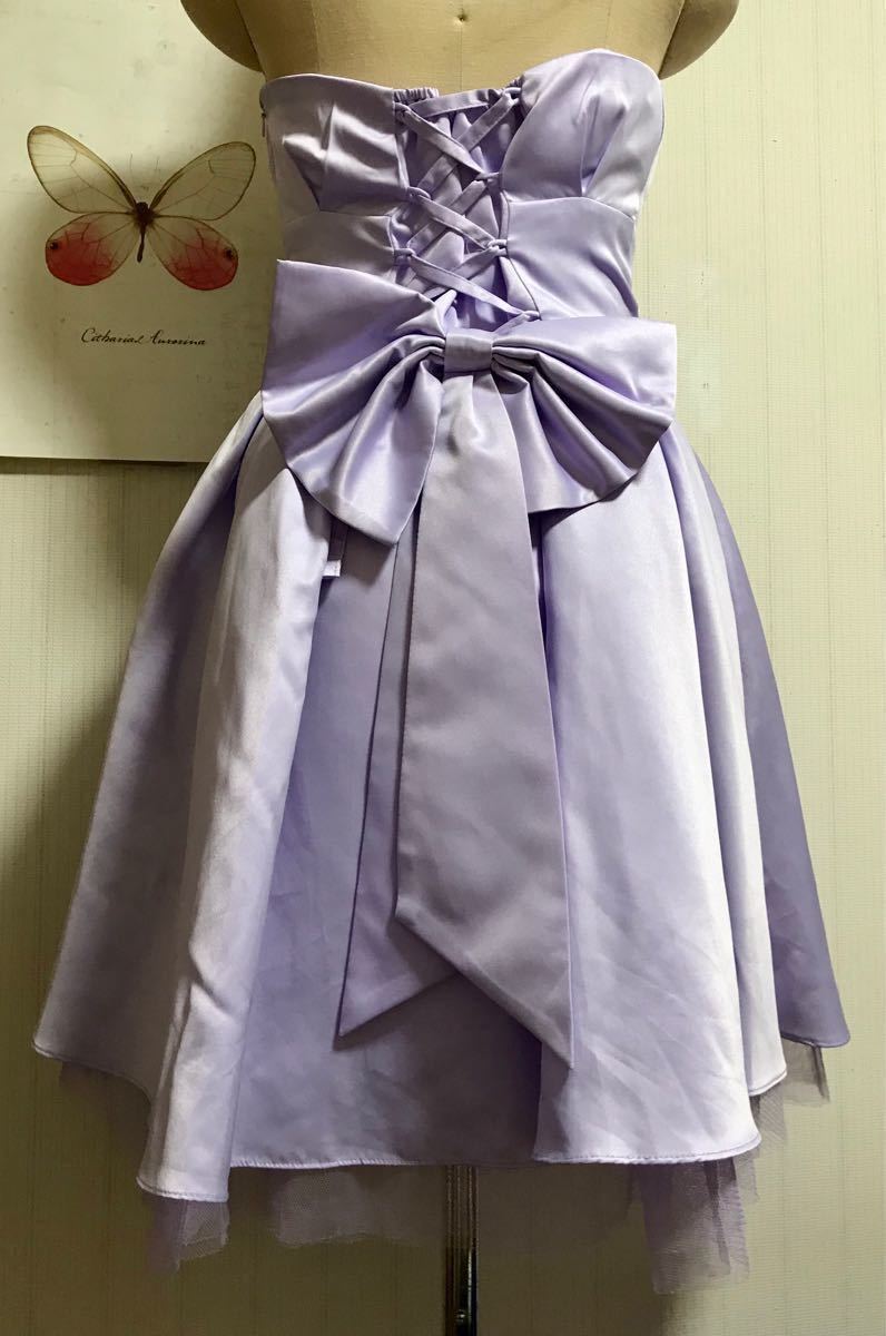 値下！ライラック★ワンピースドレス　結婚式　二次会　イベント　パーティー　ワンピ　紫