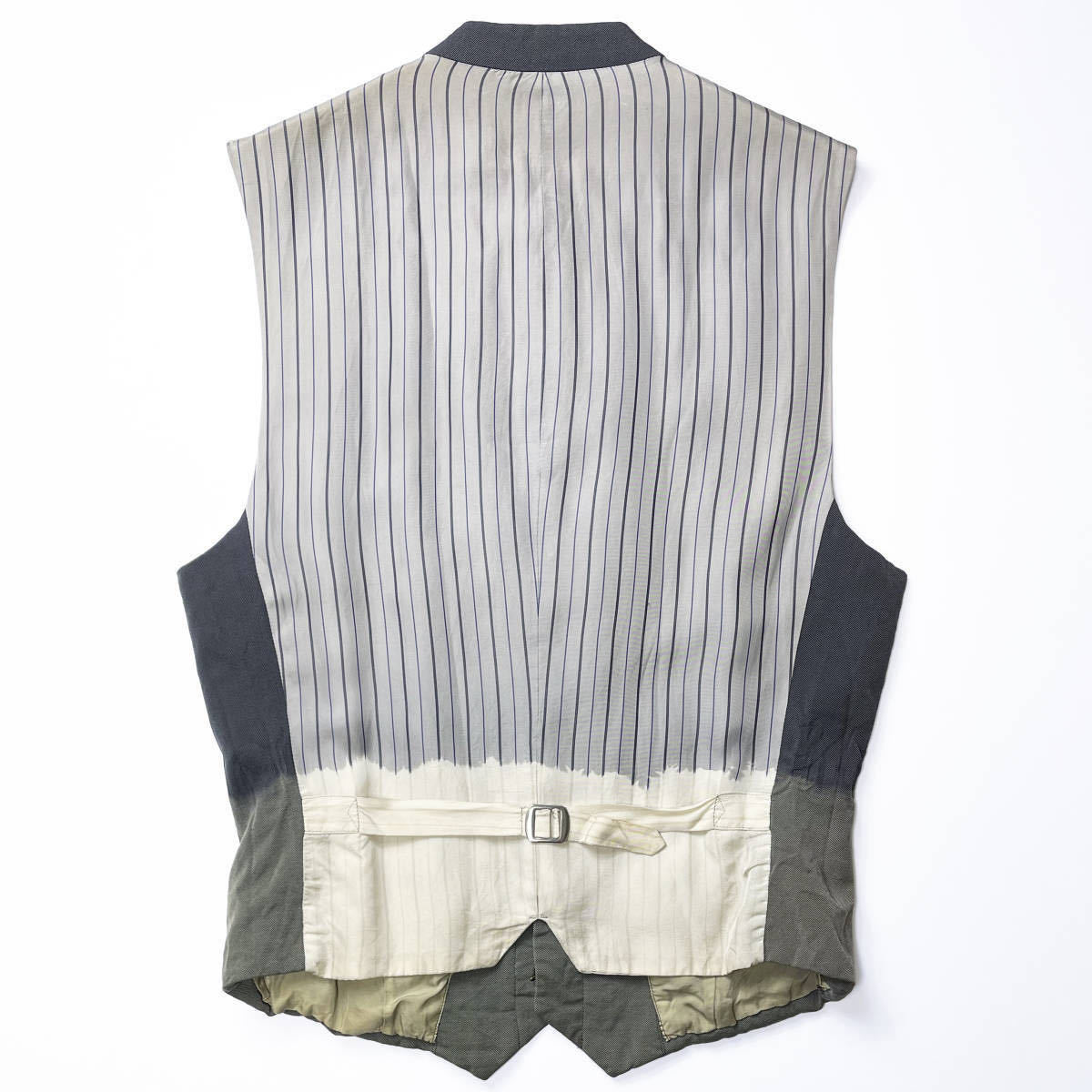 93AW 脱色 ベスト ジレ コムデギャルソンオムプリュス HOMME PLUS 1993AW Garment Bleached Vest Gilet ブリーチ 脱色期 縮絨 94AW 1994AW_画像、説明文の転載・加工、編集利用禁止。