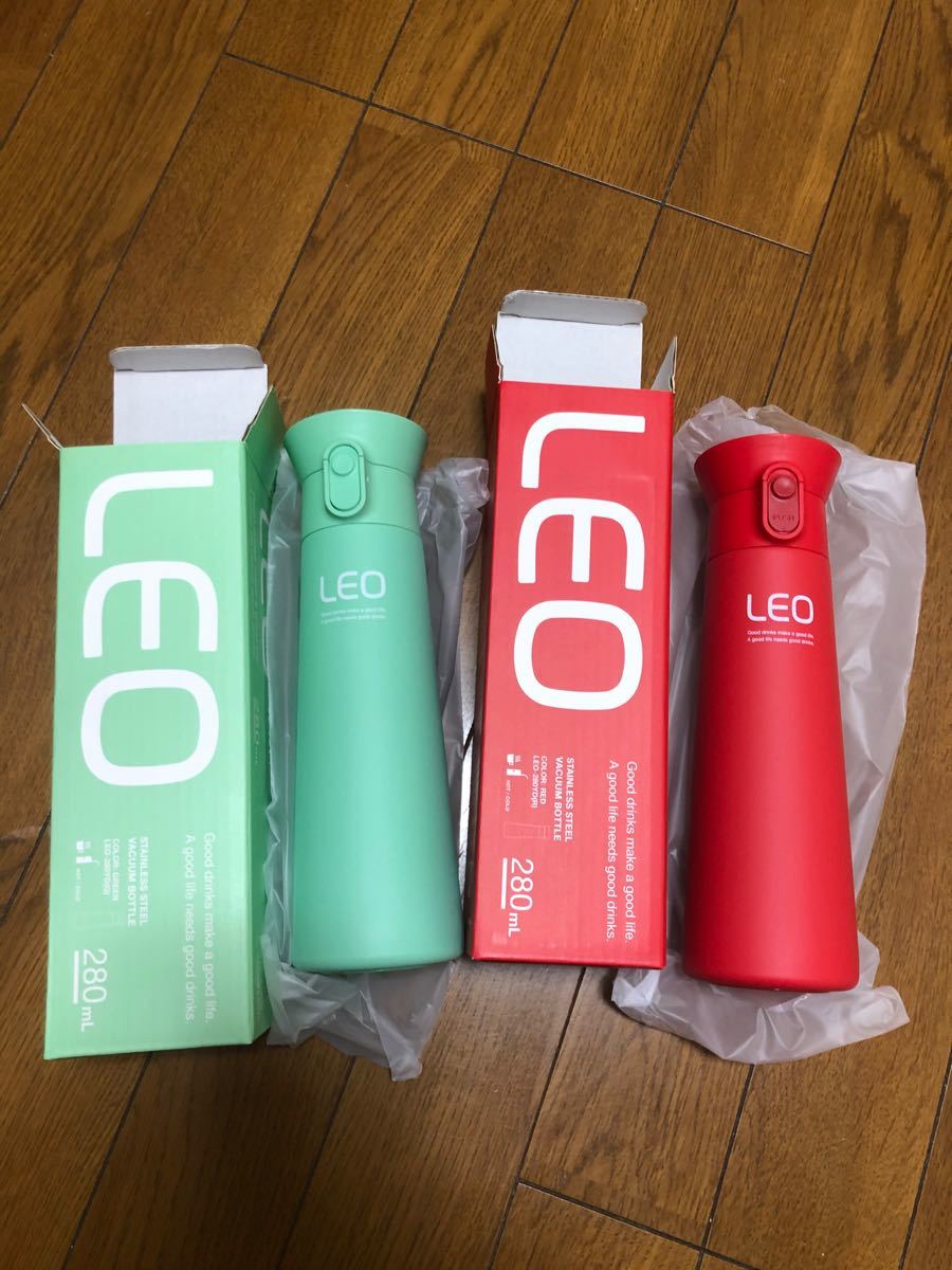  新品未使用送料無LEO ステンレスボトル 水筒  280ml２本セット