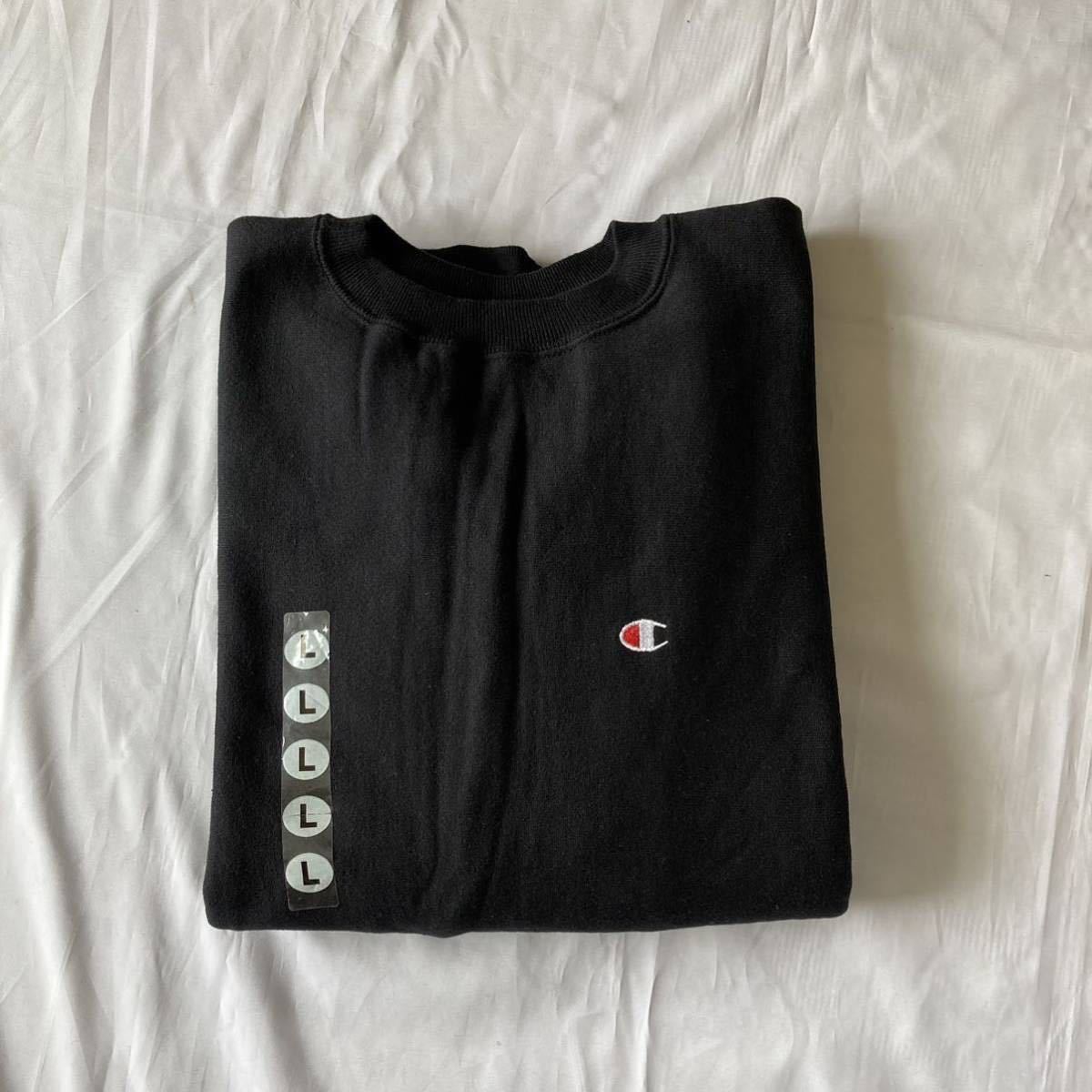 デッドストック!! DEADSTOCK !! 刺繍タグ ブラック 黒 Champion