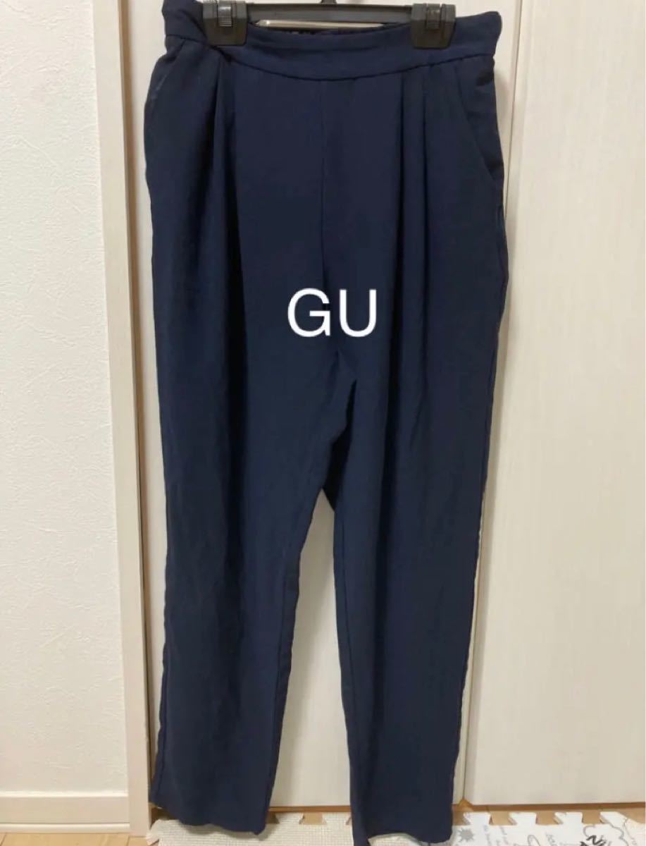 GU パンツ 紺色 - パンツ