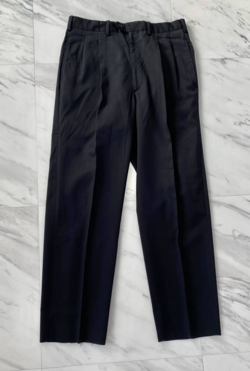  rare FENDI uomo vintage top class suit setup 46 navy Fendi uomo Vintage through year spring summer wool jacket pants 