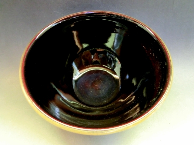 茶碗■黒天目茶碗 清水焼 京焼 お茶道具 古美術 時代物 骨董品■の画像4