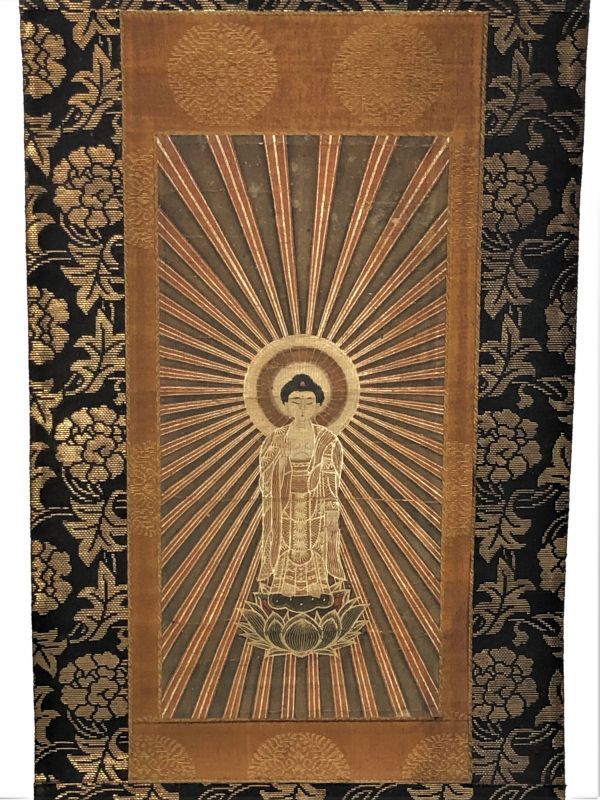 江戸後期~明治 本尊・名号軸集】 方便法身尊形 肉筆紙本 裏書 江戸後期~明治 本尊・名号軸集】 方便法身尊形 肉筆紙本 裏書