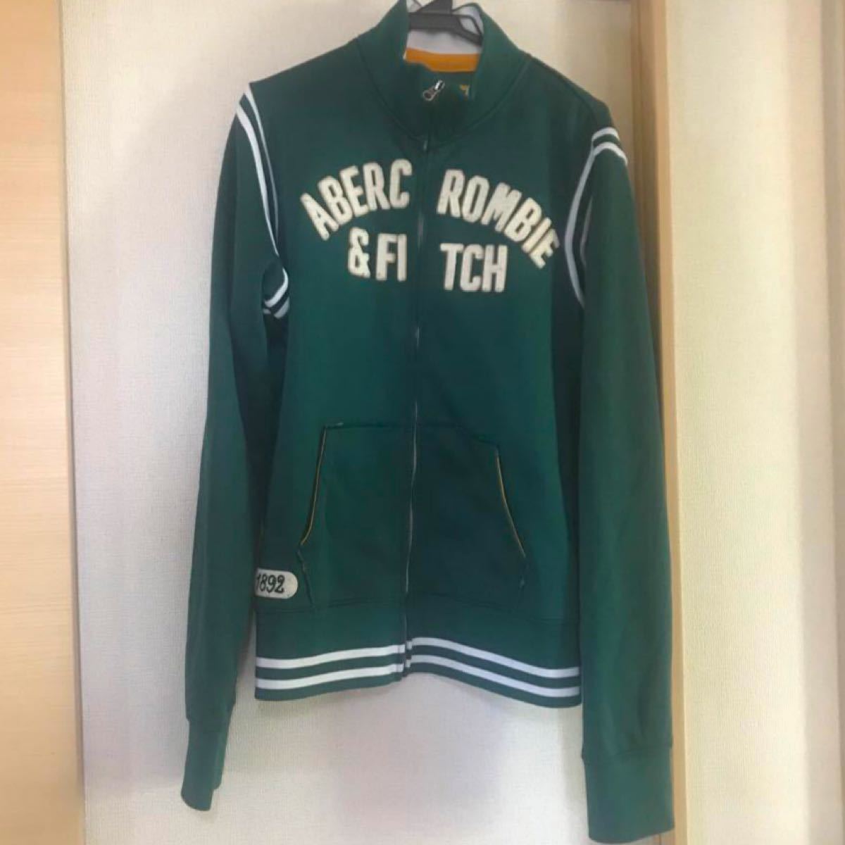 Abercrombie&Fitch アバクロ ジャージ メンズ XL アウター 緑 緑 Abercrombie&Fitch アバクロ ジャージ メンズ XL アウター 緑 緑