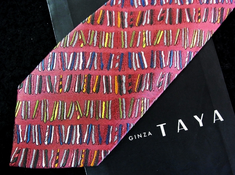 ★☆*:.*:【新品】1876 銀座の老舗ＴＡＹＡ田屋「刺繍 ネクタイ柄」【最高級・刺繍オーバー10】 Over10 ネクタイ_画像1