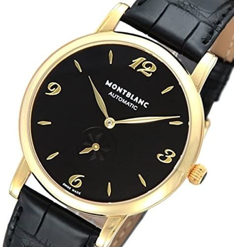 [Список цена 850 000] Montblanc Montblanc Star Star Автоматические мужские часы 107340 черные неиспользованные деньги 18K Star бесплатная доставка