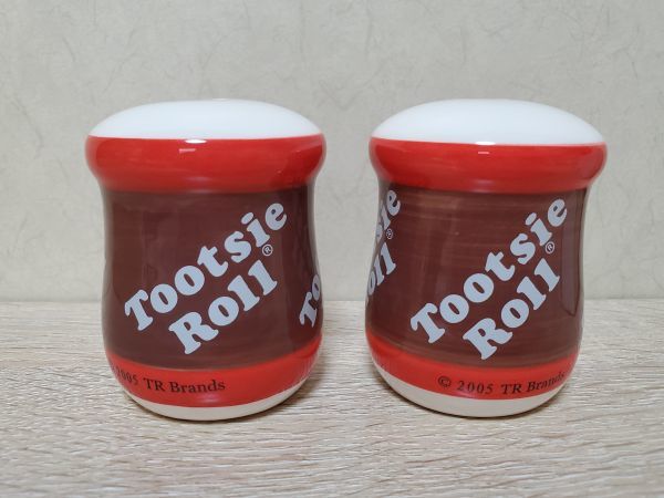 新品 レア アメリカ雑貨 Tootsie Roll トッツィーロール 陶器 ソルトアンドペッパー アメリカンキャンディ ビンテージ アドバタイジング_画像2
