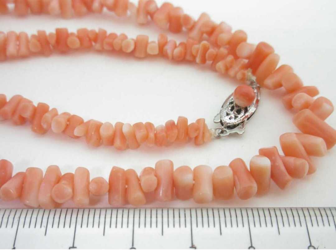 [TOP].. coral 17.3g necklace loose bracele netsuke i73.