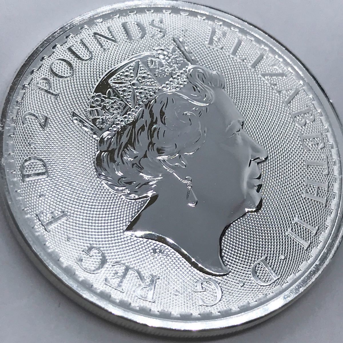 在庫あり/即出荷可】 イギリス ブリタニア 2ポンド銀貨 1オンス 2021