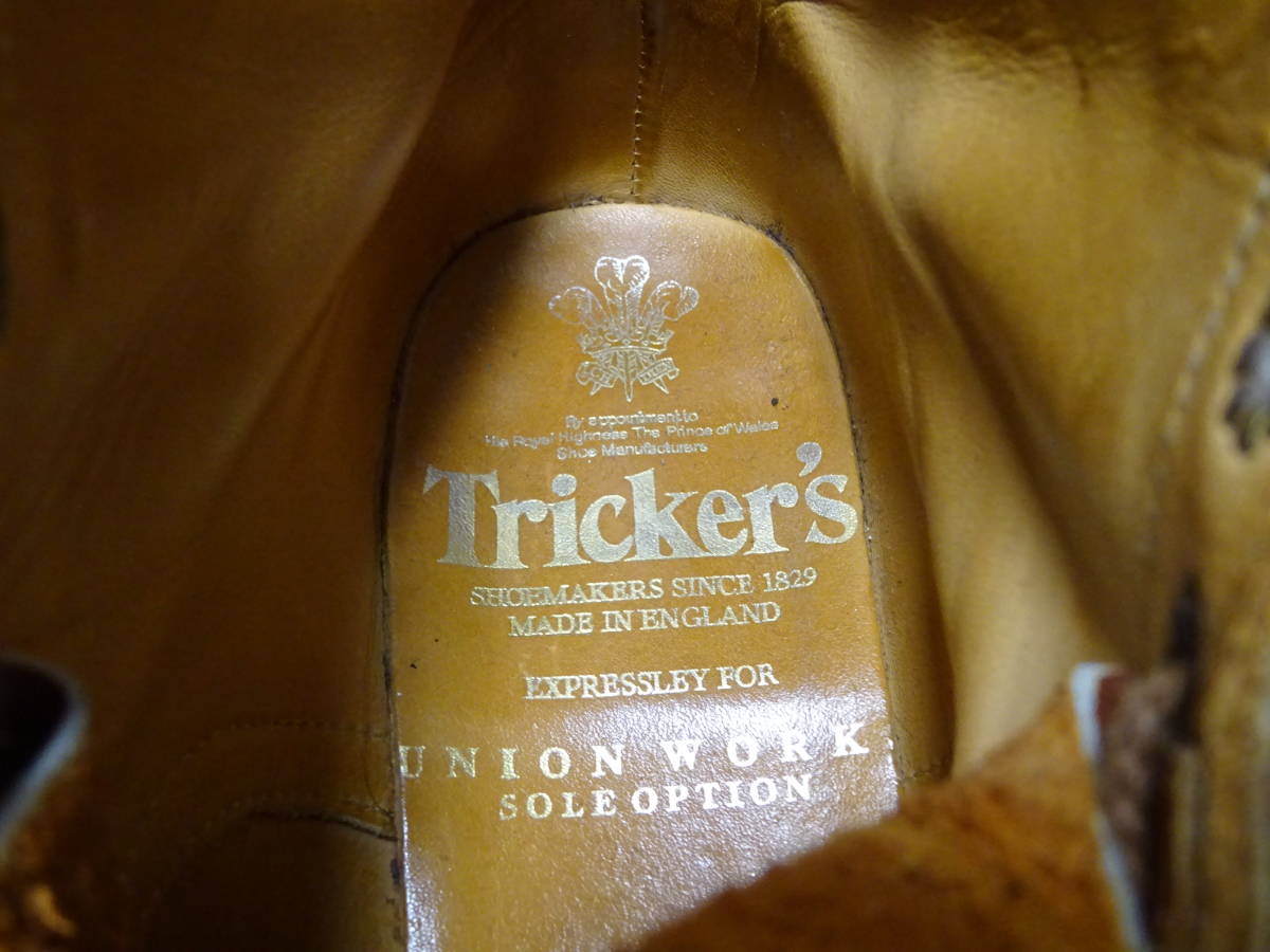 Tricker`s for UNION WORKS Tricker's × Union Works L2508 Country boots leather boots lady's UK5-4 24cm rank 