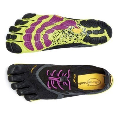 ★Vibram★5本指 ビブラムファイブフィンガーズ V-RUN 女性用 レディース ランニングシューズ 16W3105 Black/Yellow/Purple W38_画像2