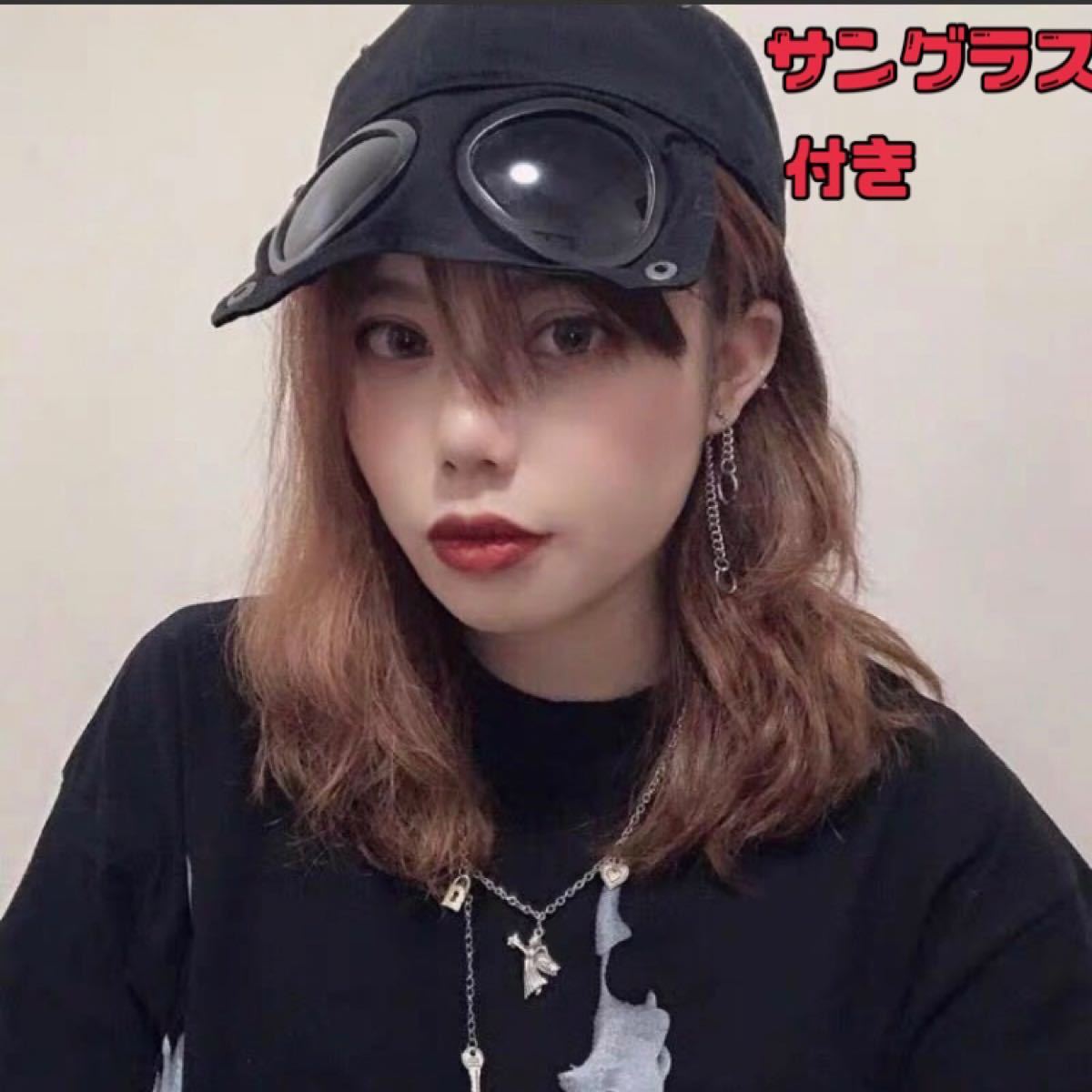 Paypayフリマ サングラス付きキャップ ブラック 韓国 コスプレ メンズ レディース ユニセックス バイク 新品未使用 Paypayフリマ サングラス付きキャップ ブラック 韓国 コスプレ メンズ レディース ユニセックス バイク 新品未使用