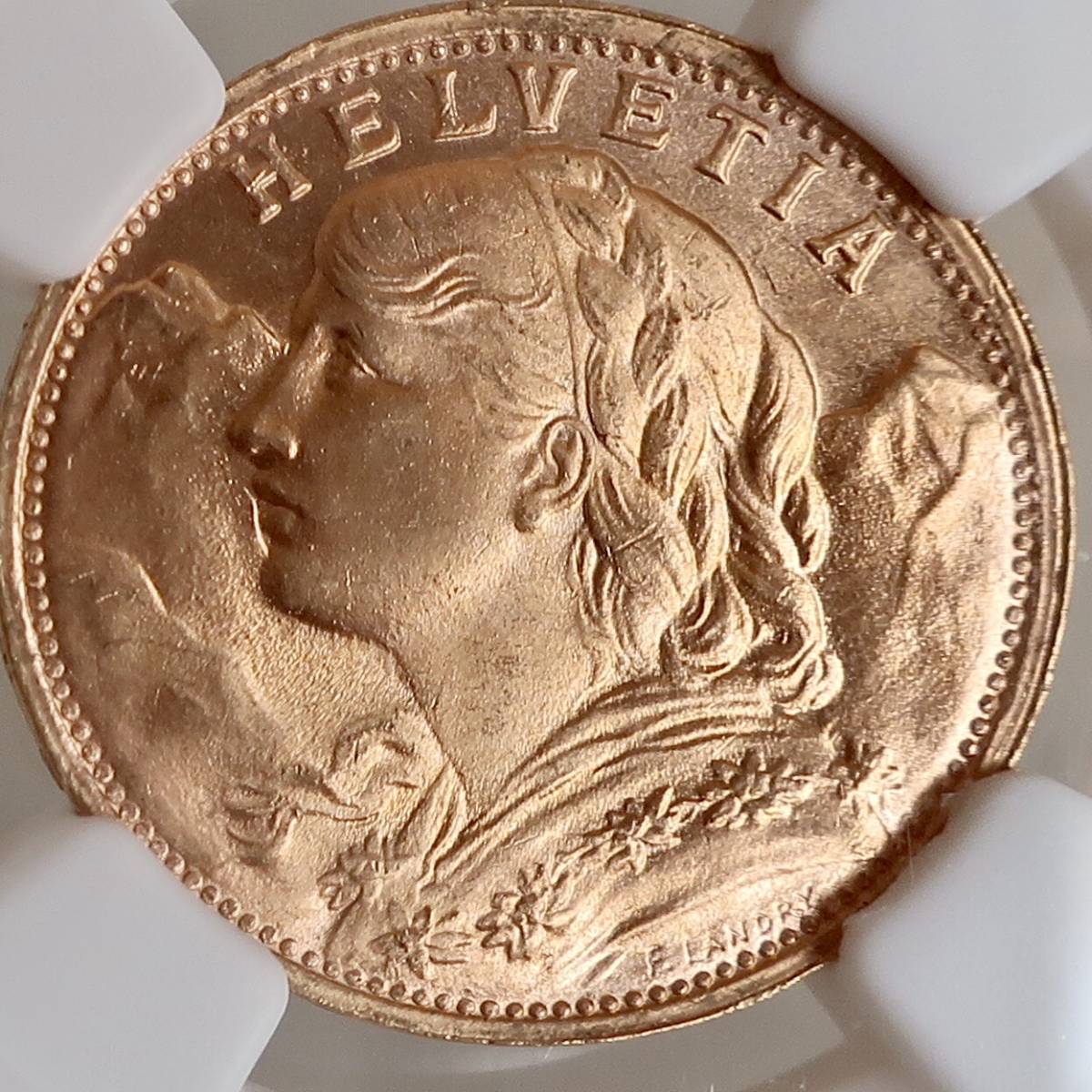 Yahoo!オークション - アンティークコイン スイス 1947B 20フラン 金貨