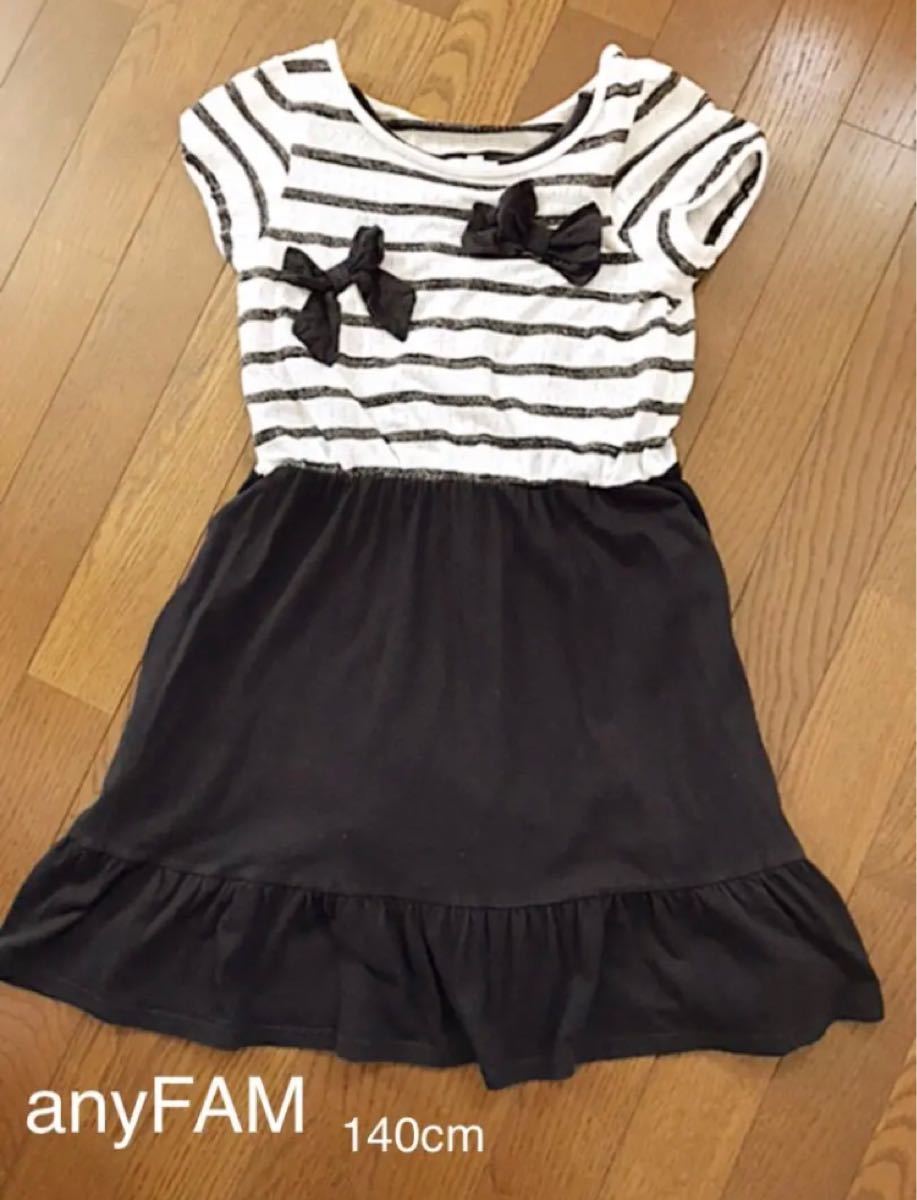 Paypayフリマ Anyfam エニィファム ワンピース 140cm 半袖ワンピース Paypayフリマ Anyfam エニィファム ワンピース 140cm 半袖ワンピース