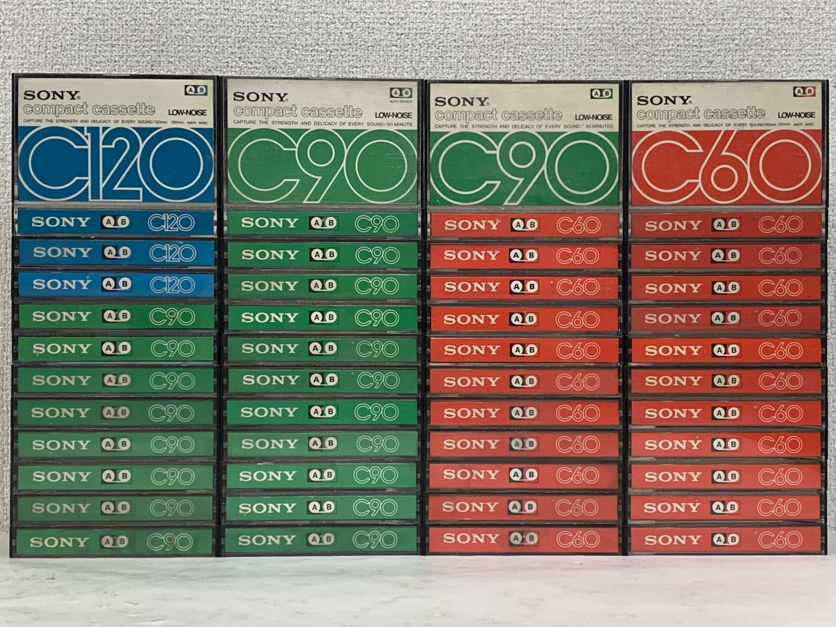 ☆E007 SONY カセットテープ 48本セット☆ メール便不可 他 C120 印象のデザイン