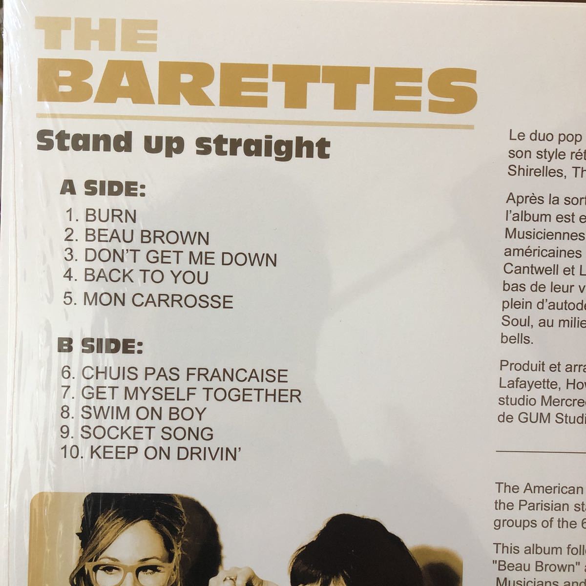 【極美品】The Barettes / Stand Up Straight LP Spandettes Supremes Shangri-la Motown_画像2