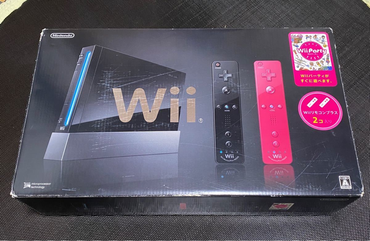 Wii本体 （クロ） Wiiパーティセット RVL-S-KABN 黒（同梱ソフト無し） 任天堂 ニンテンドー