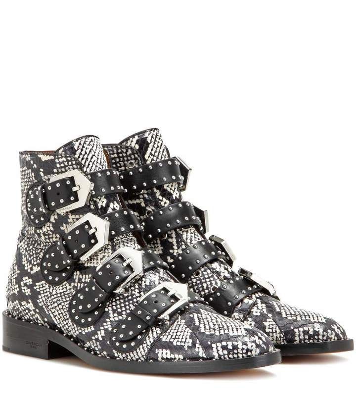 GIVENCHY 本物 ブーツ 38 25万定価 レザー スタッズブーツ