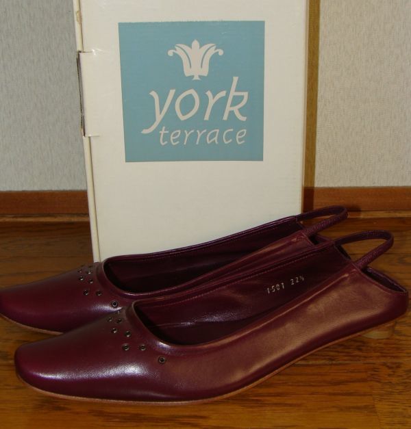 【未使用保管品】★ york terrace /ヨークテラス★バックストラップ ミュールサンダル （22.5）小売価格：￥22、000 PL　_画像3