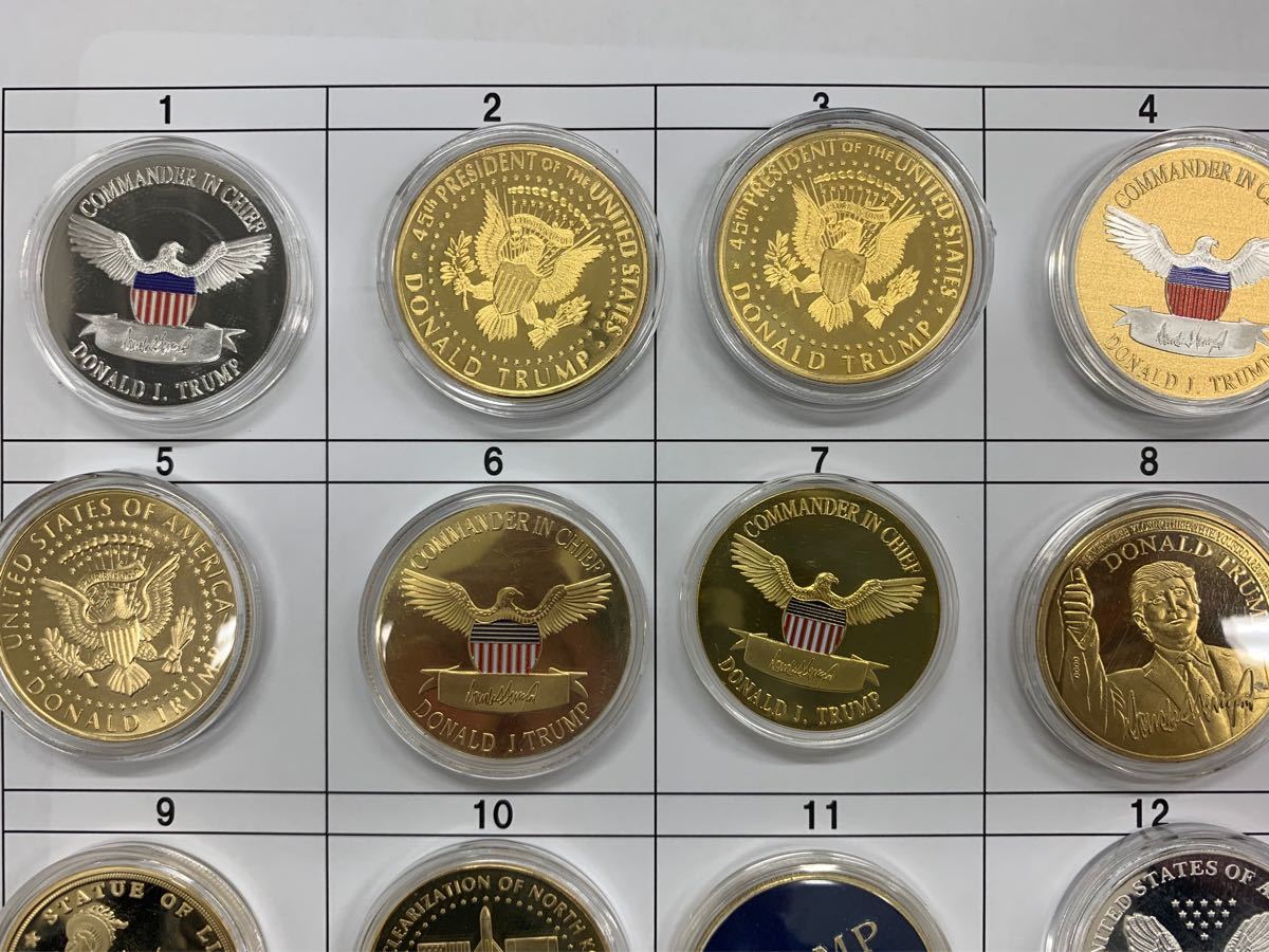 トランプ大統領記念コイン　色々。