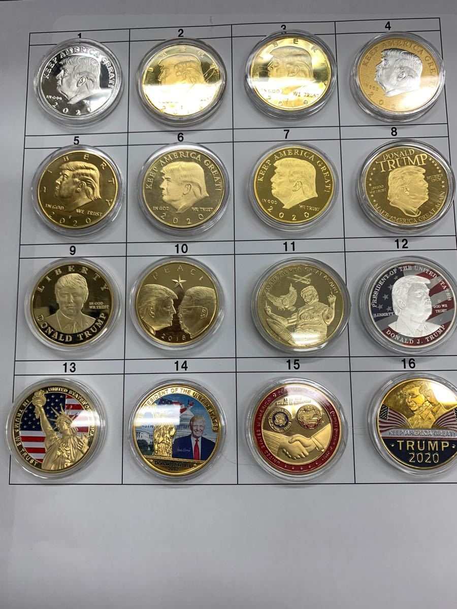トランプ大統領記念コイン　色々。