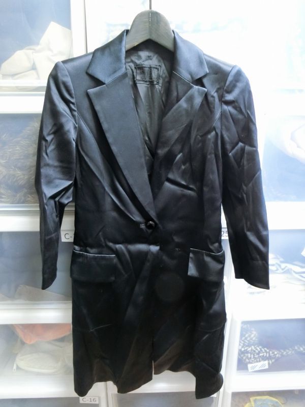 FOXEY Boutique シルク コート ジャケット 38 ブラック #24838-ACAN26KF フォクシーブティック
