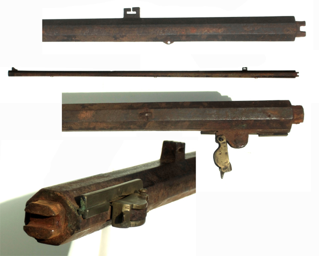 * matchlock old style gun war . equiped iron .< fire .. type firearms > era thing *